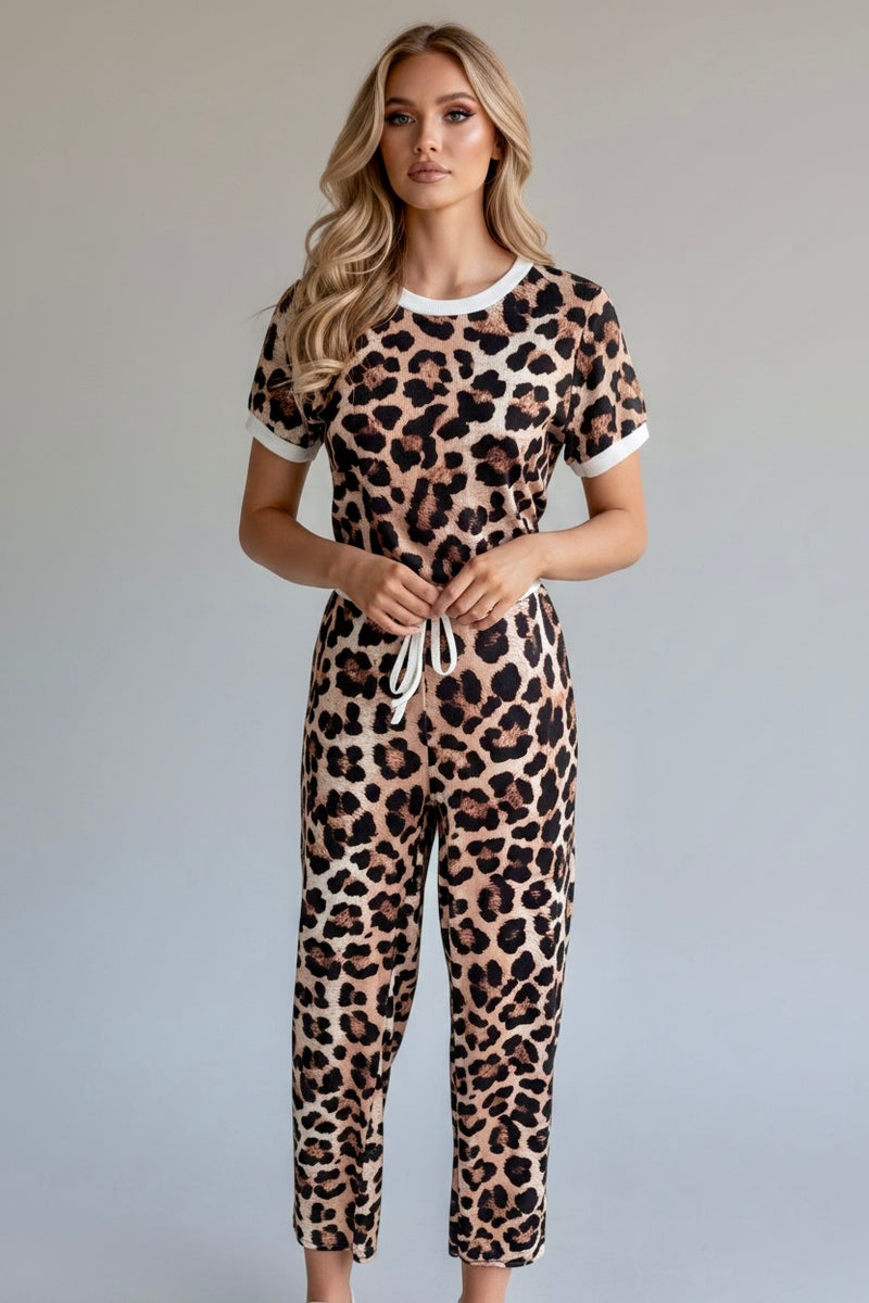 Contrast Ribbed Co-Ord Set