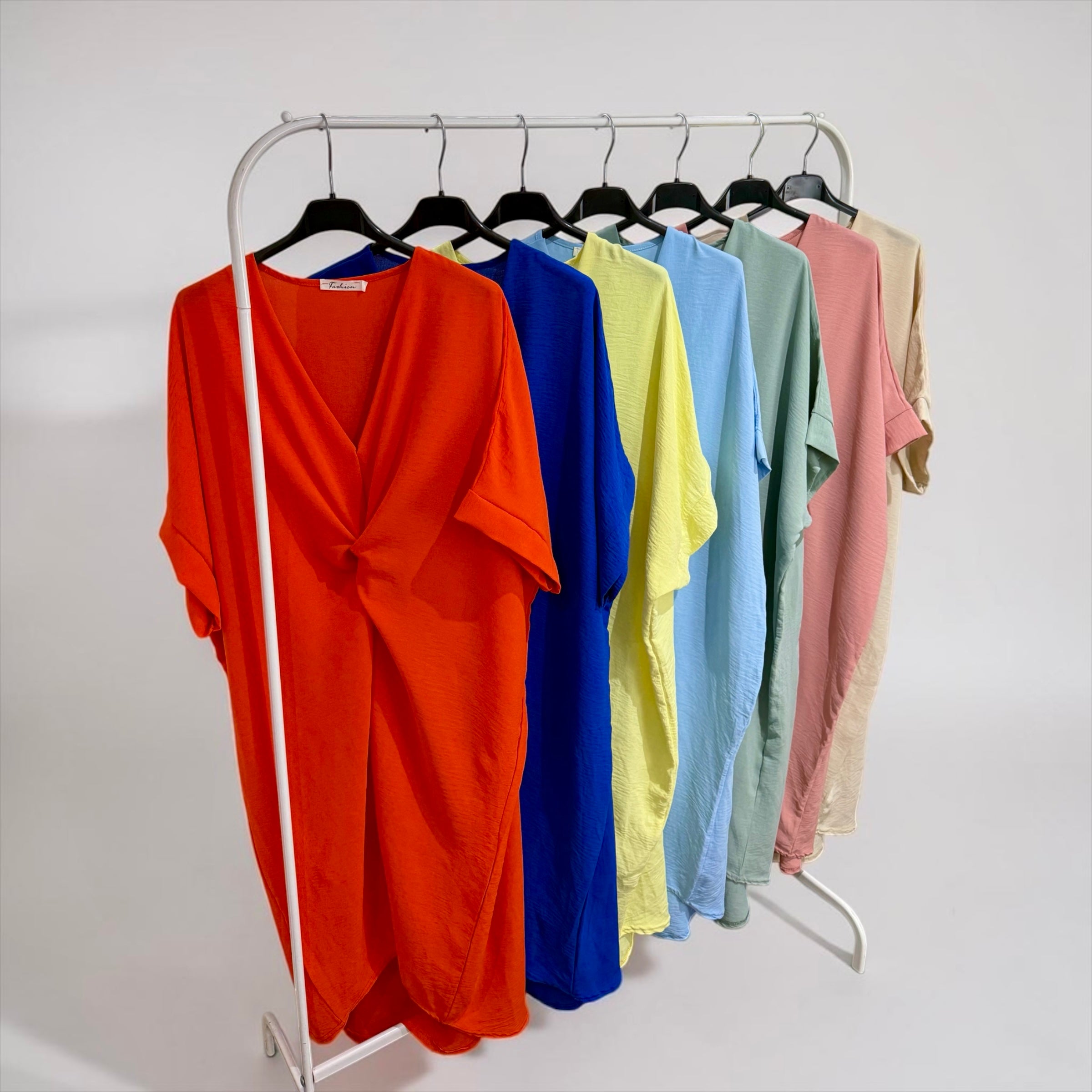 Front Knot Twist Mini Dress