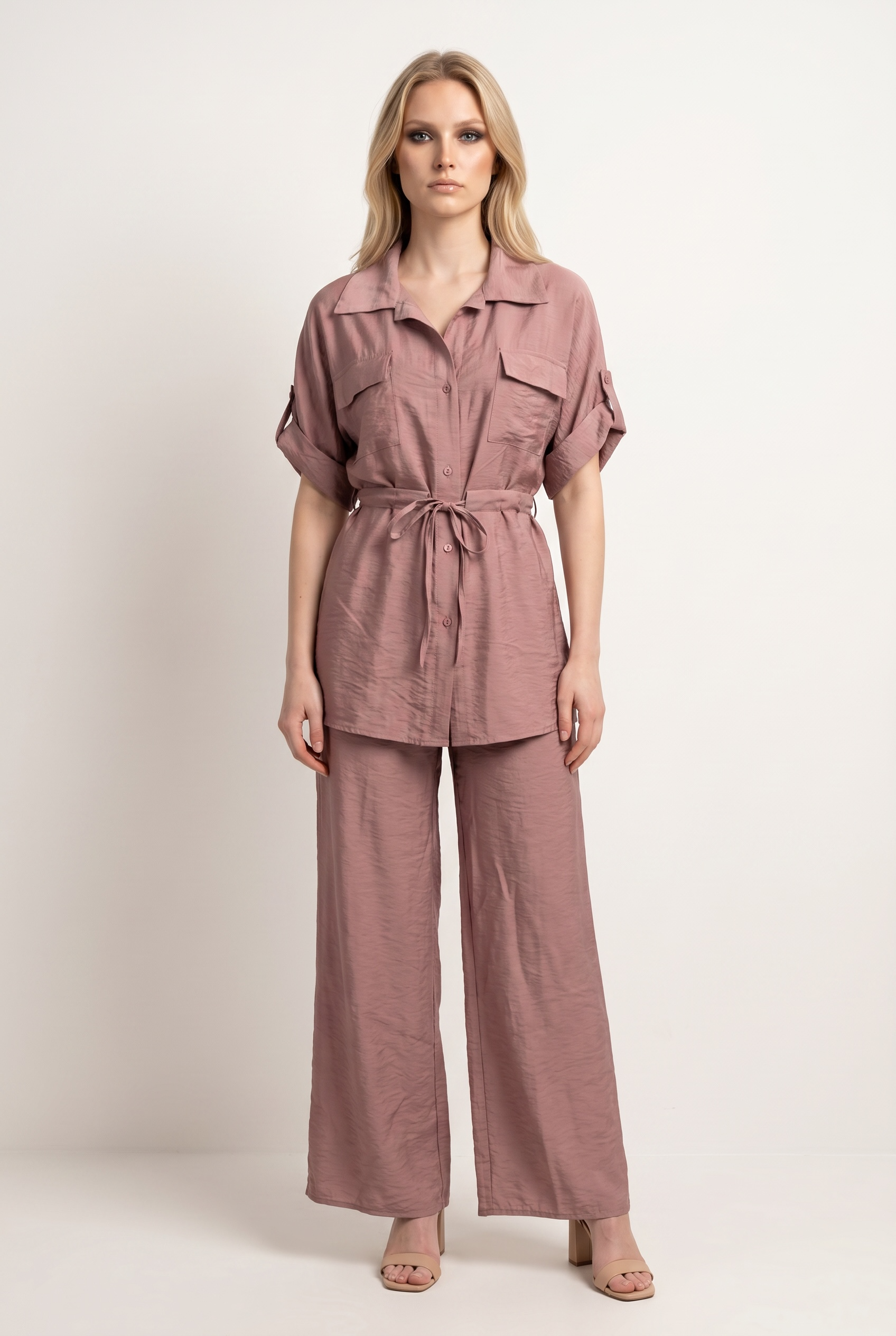 Utility Pocket Drawstring Co-Ord Set