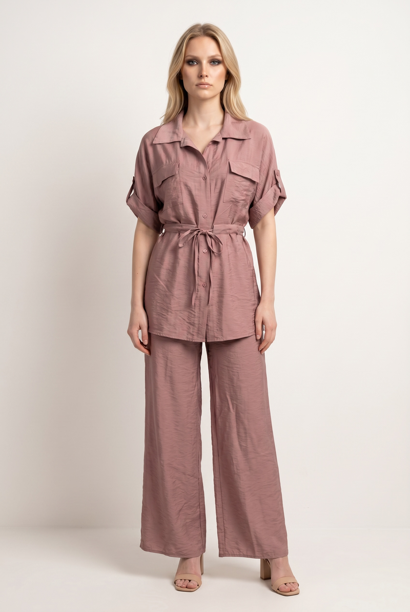 Utility Pocket Drawstring Co-Ord Set
