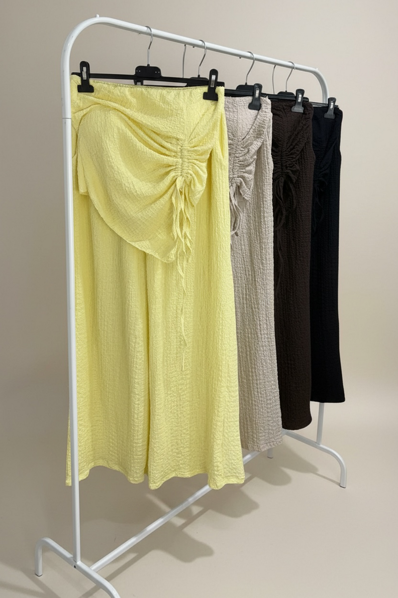 Bandeau Tie Cheesecloth Co-Ord Set