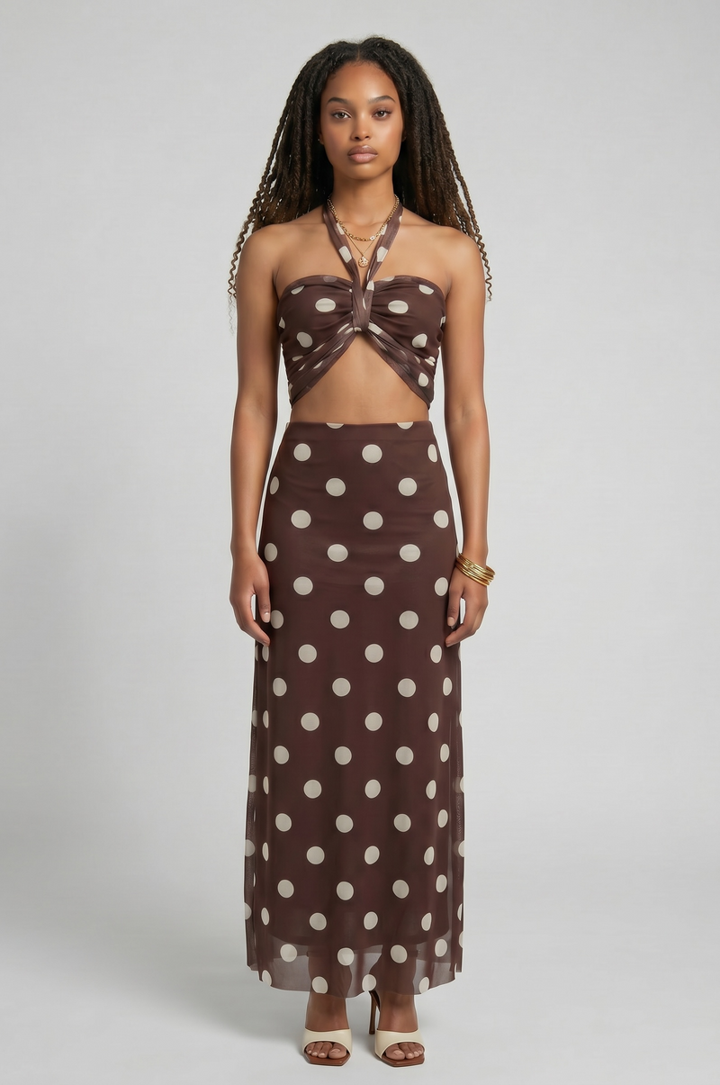 Chiffon Print Skirt Co-Ord Set