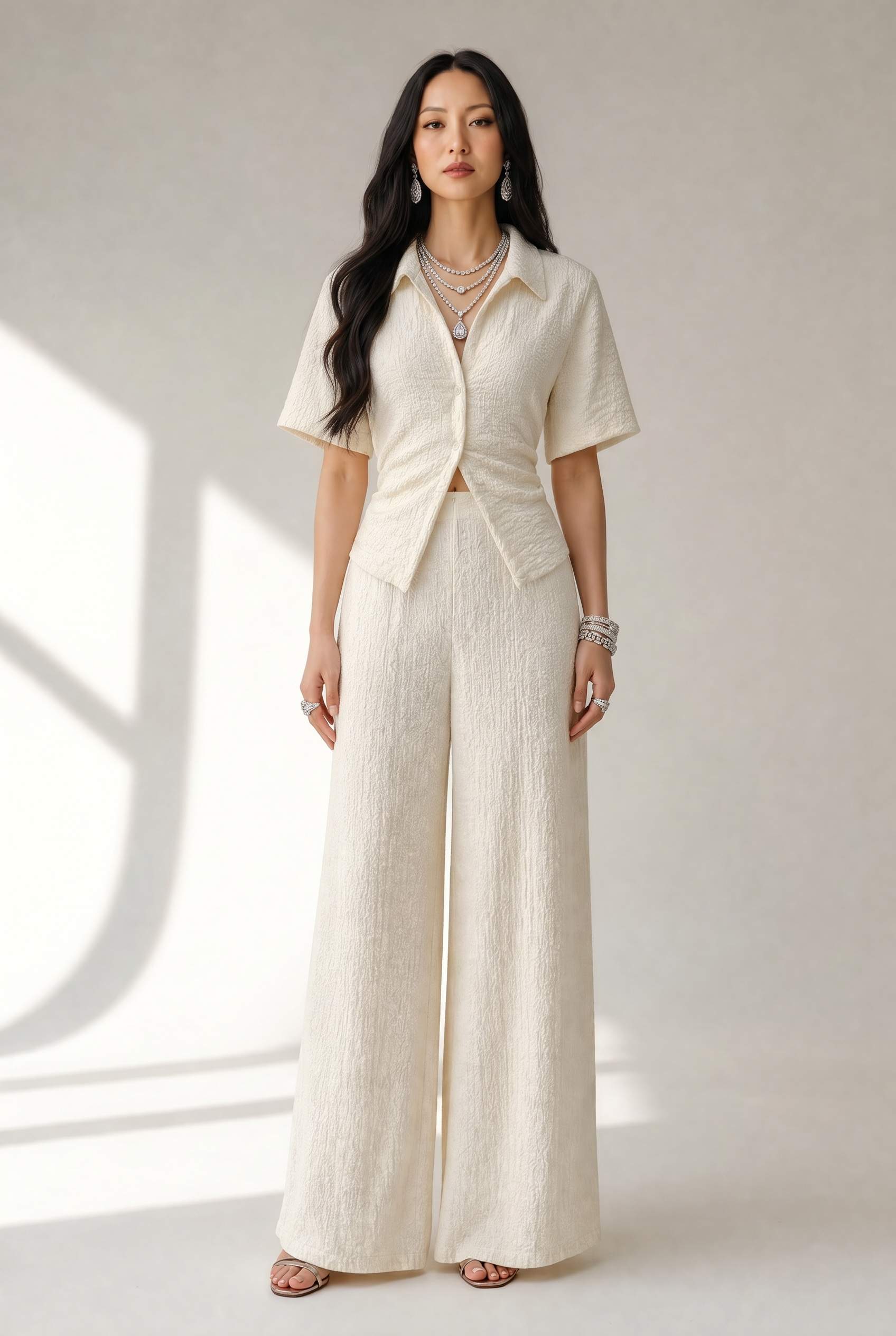 Cheesecloth Button Down Co-Ord Set