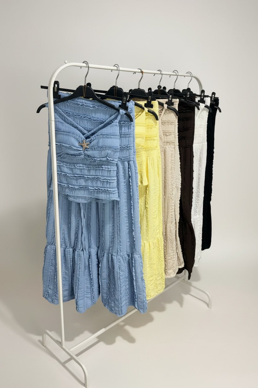 Gypsy Star Embellished Skirt Co-Ord Set