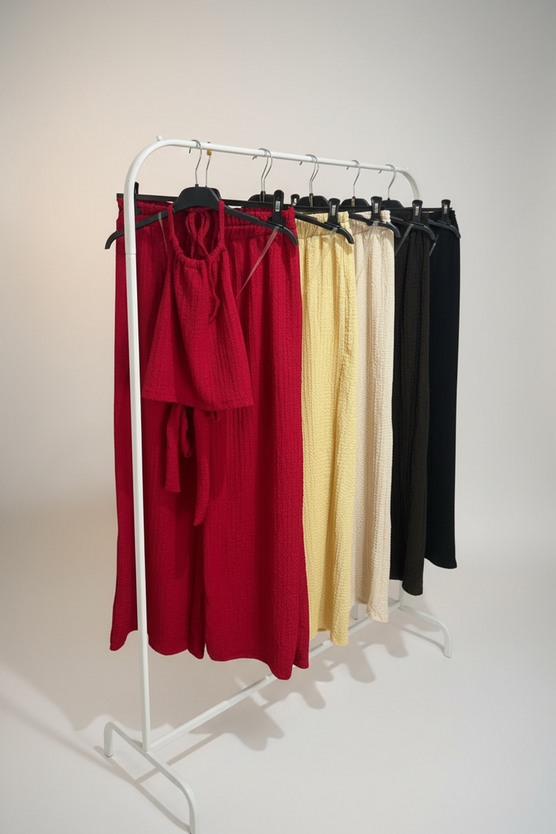 Halterneck Cheesecloth Co-Ord Set