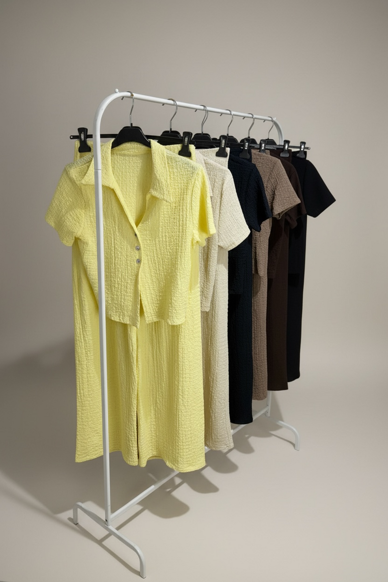 Cheesecloth Button Down Co-Ord Set