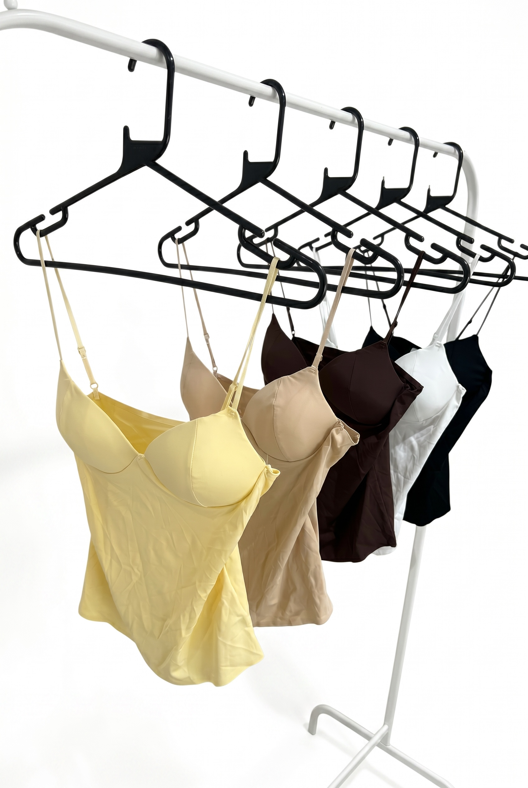 Cup Detail Nylon Strap Top