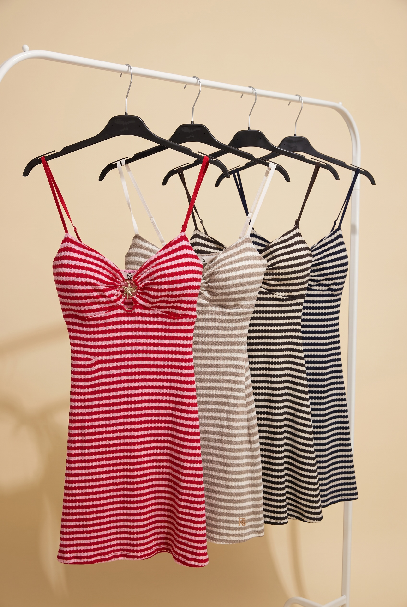 Stripe Starfish Emblem Swing Dress