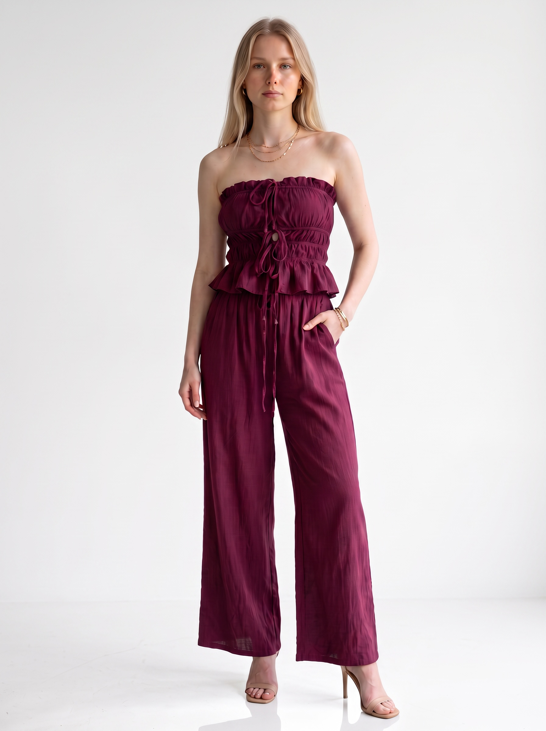 Bandeau Tie Co Ord Set