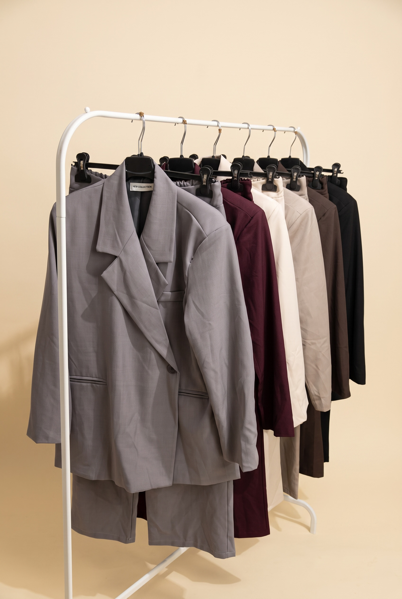 Side Button Blazer Co Ord Set
