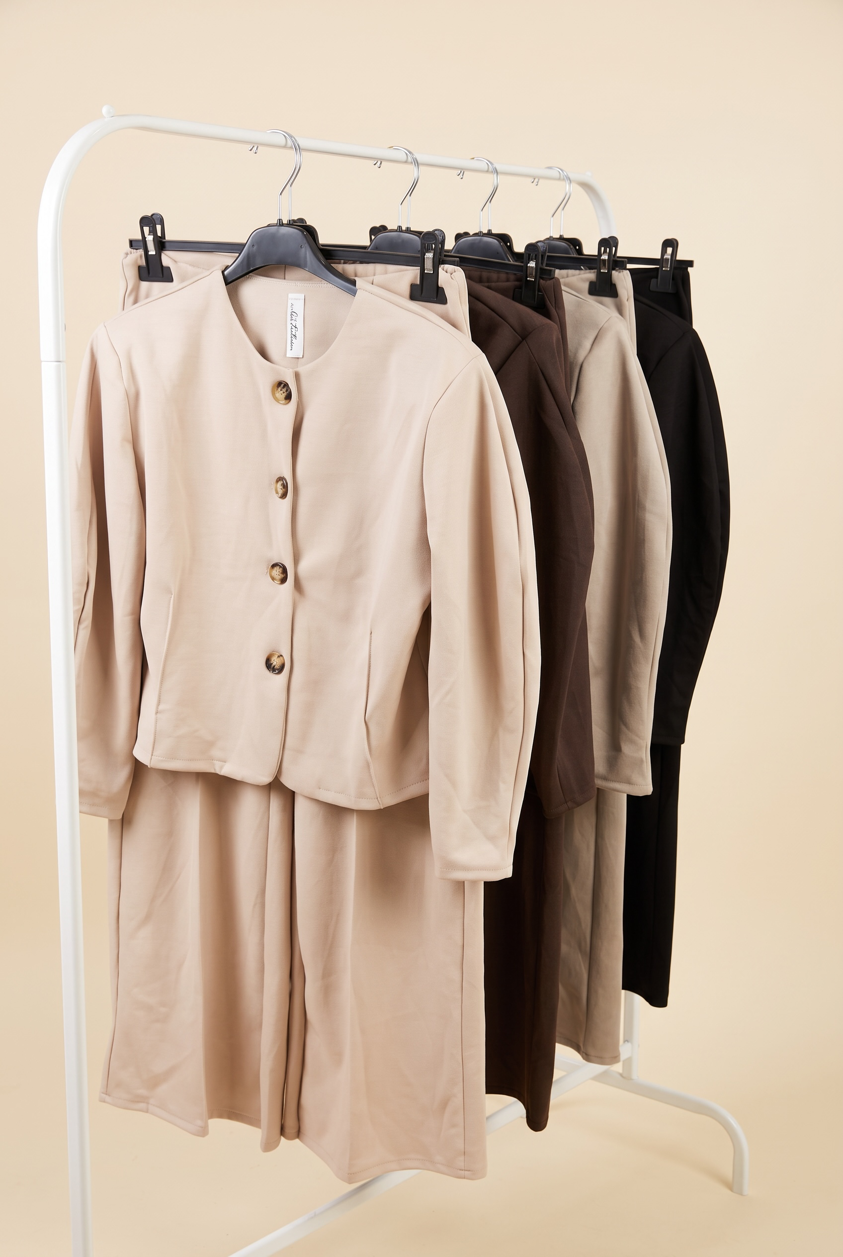 Puff Shoulder Button Down Co Ord Set
