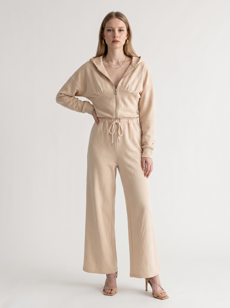 Corset Zip Hoodie Tracksuit
