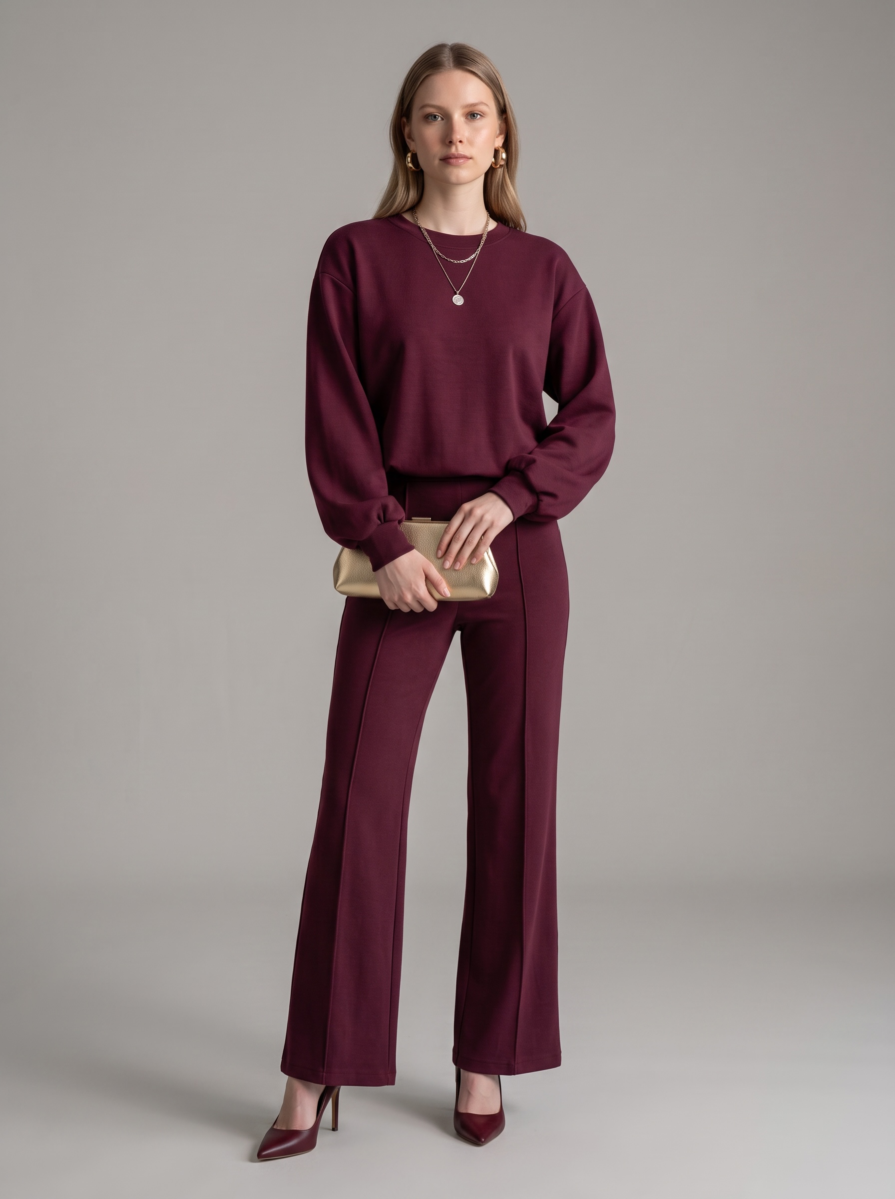 Elasticated Bubble Top Co Ord Set