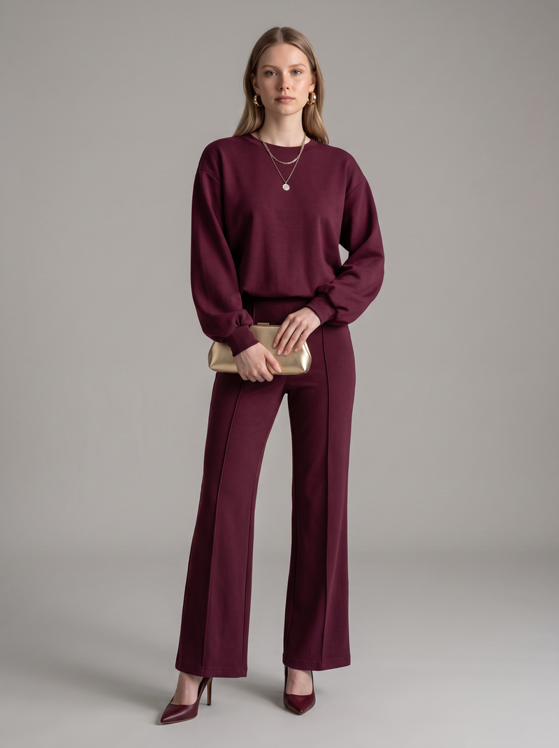 Elasticated Bubble Top Co Ord Set