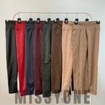 Vegan Leather High Waisted Leggings