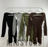 Long Sleeve Short Unitard