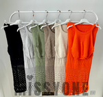 Crochet Vest Skirt Set