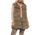 Layered Vegan Fur Gilet