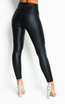 Vegan Leather High Waisted Leggings