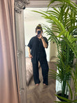 Plisse Shirt Button Co-Ord