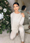 Soft Knit Lounge Set in Beige