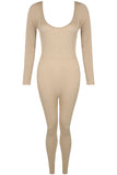 Seamless All in One Jumpsuit in Beige