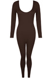 Seamless All in One Jumpsuit in Brown