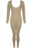 Seamless All in One Jumpsuit in Taupe