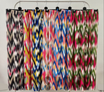 Plisse Abstract Print Trousers