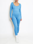 Seamless All in One Jumpsuit in Blue